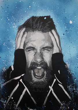 TRISTAN 12 layer Stencil painting. All layers are hand ...