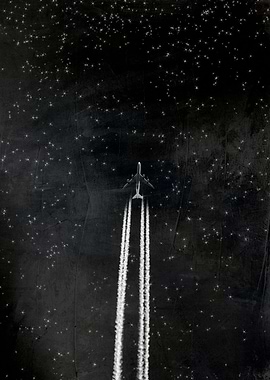 Plane with contrails again