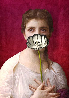 Lady with tulip