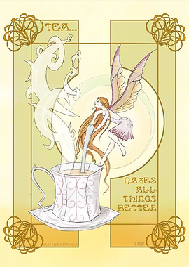 The Tea Fairy. Wouldn't we all like a little sprite ...