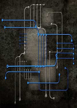 Techno Grunge Abstract