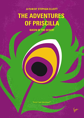 No498 My Priscilla Queen of the Desert minimal movie po ...
