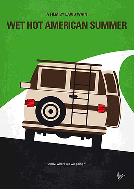 No481 My Wet Hot American Summer minimal movie poster ...