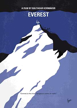 No492 My Everest minimal movie poster A climbing exped ...