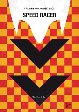 No482 My Speed Racer minimal movie poster A young driv ...