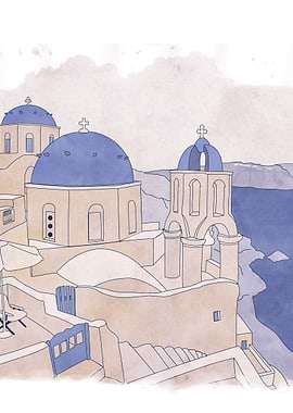 Santorini, the Greek jewel of Aegean Sea