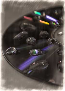 Water Droplets on CD