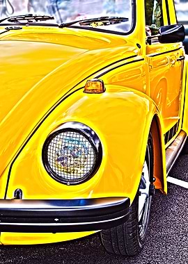 Yellow VW Beetle