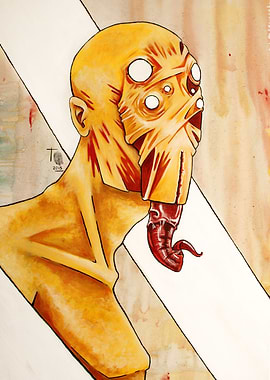 'Unknow' is the portrait of an horrific creature. Keywo ...