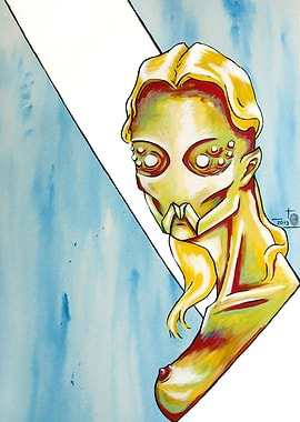 'Unknow' is a portrait of a mysterious female character ...