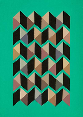&#39;viridian&#39; is from a series of geometric abstra ...