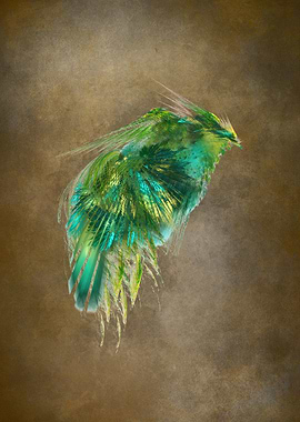 Green Bird - Fractal Art