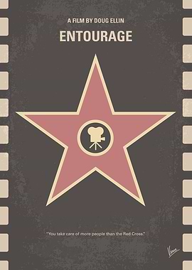 No525 My Entourage minimal movie poster Movie star Vin ...