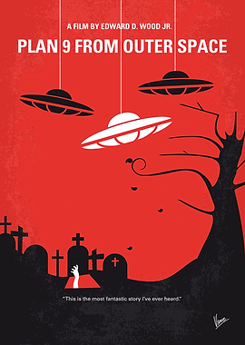 No518 My Plan 9 From Outer Space minimal movie poster ...