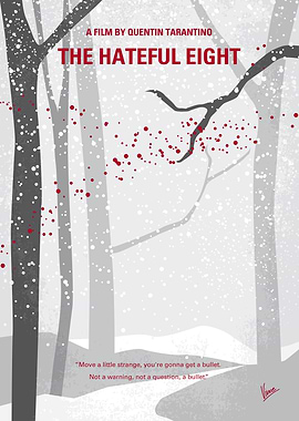 No502 My Hateful eight minimal movie poster In post-Ci ...