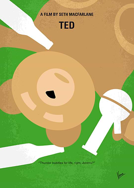 No519 My TED minimal movie poster From the creator of ...