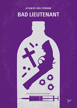 No509 My Bad Lieutenant minimal movie poster While inv ...