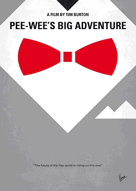No511 My Pee Wees Big Adventure minimal movie poster W ...