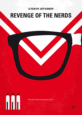 No504 My Revenge of the Nerds minimal movie poster At ...