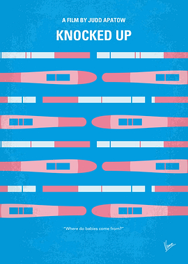No521 My Knocked Up minimal movie poster For fun lovin ...