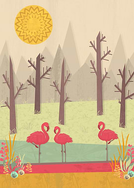 A colorful landscape illustration :)