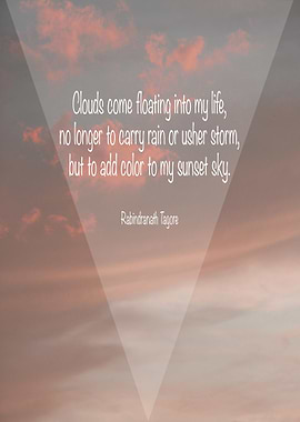 Clouds come floating..