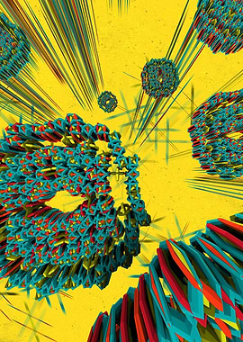 Coral Reef. A space age alien coral reef.