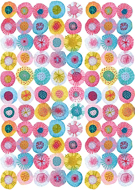 Fiesta Watercolor Abstract