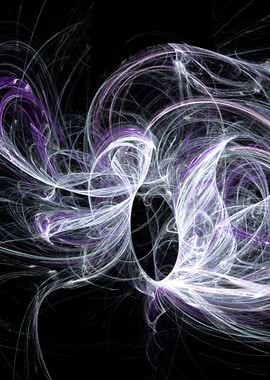 A purple and white flame fractal