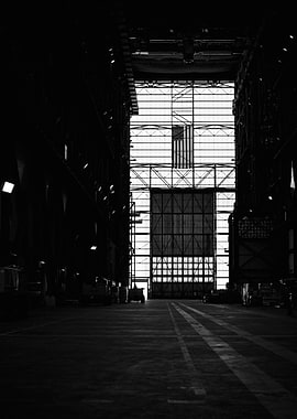 American Flag - Inside the NASA VAB