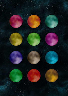 Twelve Shades of the Moon