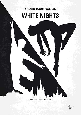 No554 My White Nights minimal movie poster An expatria ...