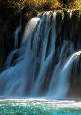 Spring impression with waterfalls