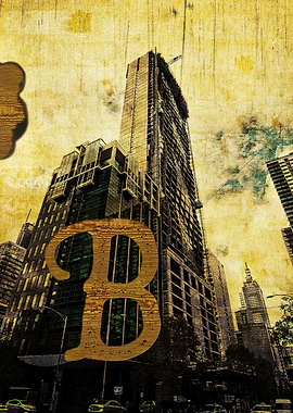 Grungy Melbourne Australia Alphabet Series - Letter 'B' ...