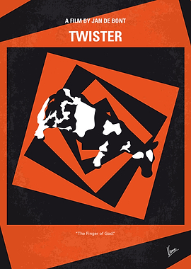 No560 My Twister minimal movie poster Bill and Jo Hard ...