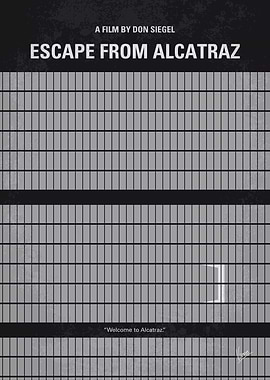 No566 My Escape From Alcatraz minimal movie poster Alc ...