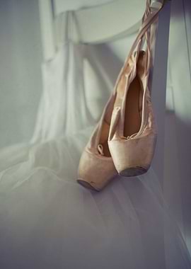 Dress and ballet shoes