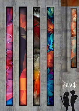 Beauty running behind the walls. TEACE