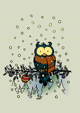 Owl in the snow v2
