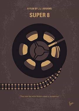 No578 My Super 8 minimal movie poster During the summe ...