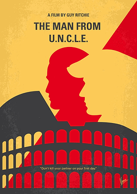 No572 My Man from UNCLE minimal movie poster In the ea ...