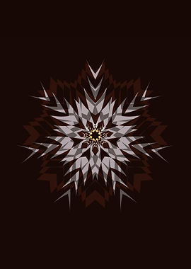 XMAS-SNOWFLAKE II . Vectorgraphic. ©2015 by Pia Schneid ...