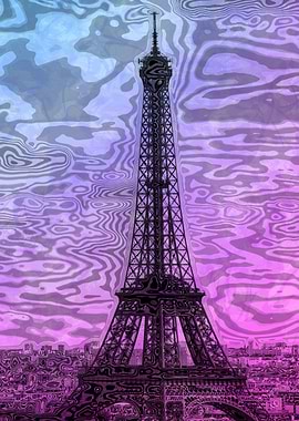 Modern-Art Eiffel Tower