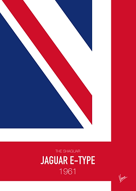 No007 My AUSTIN POWERS minimal movie car poster — Jagua ...