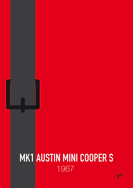 No018 My The Italian Job minimal movie car poster — Mk1 ...