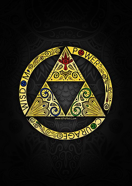 The Legend Of Zelda - Triforce Circle By Art et Be www ...