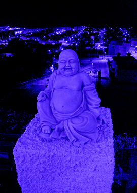 'Blue Buddha and The Blue City' The Blue Buddha sits, ...