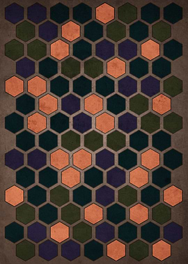 Hexagon vintage