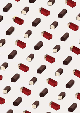 Pattern of an amazingly delicious snack.