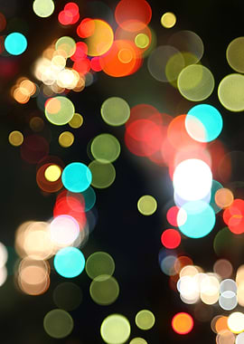 Abstract Bokeh Lights Funky Hip Colorful Circle Round - ...